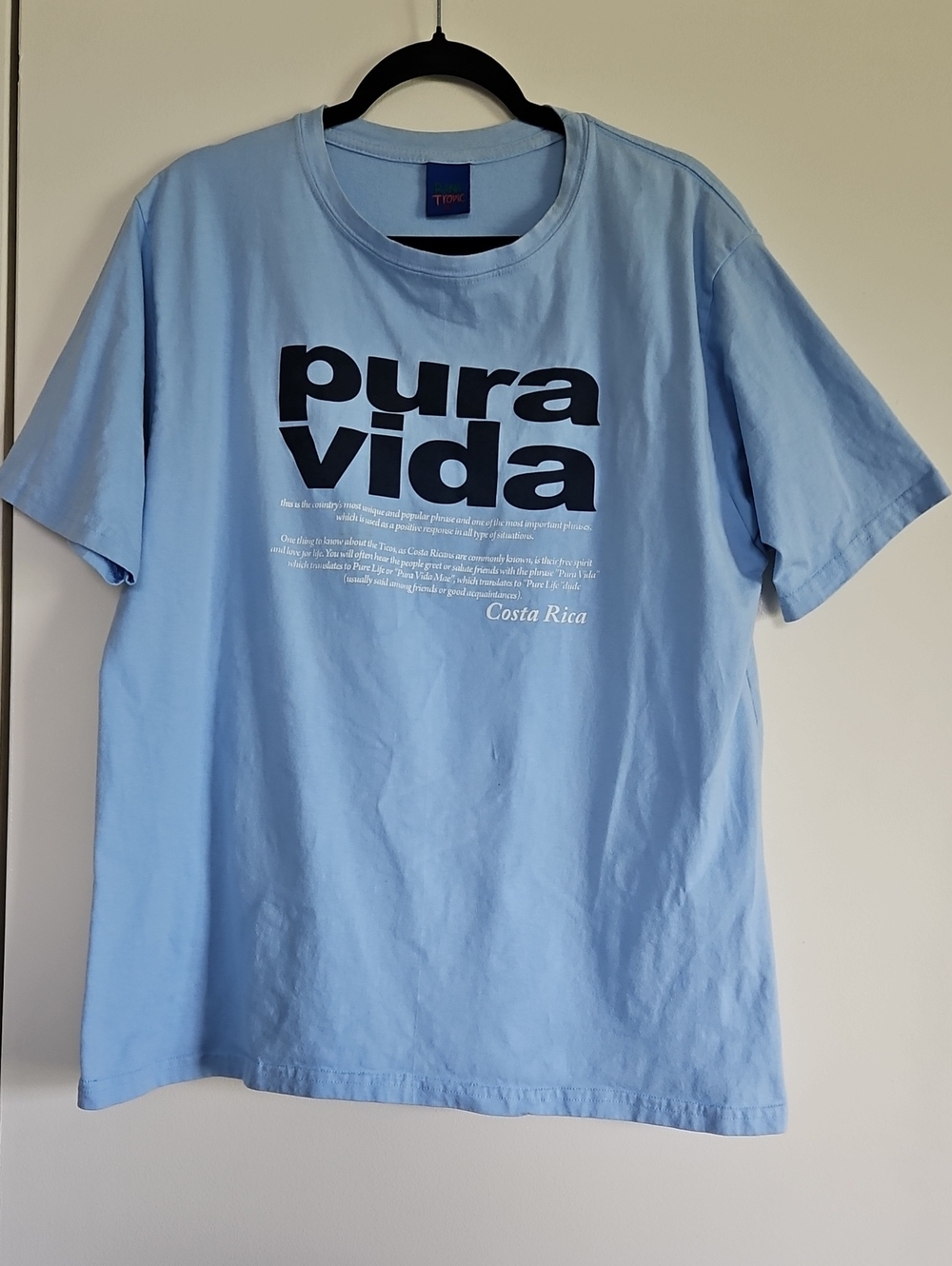 Pura Vida Costa Rica Tee Size XL